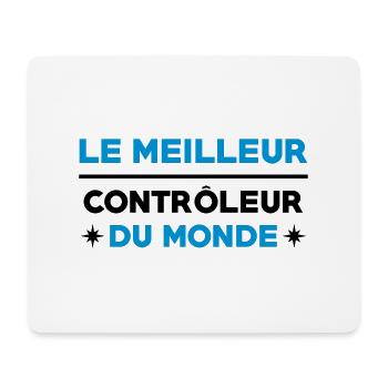Contrôleur / Controleur / Bus / Transport - Tapis de souris (format paysage) - blanc - Devant