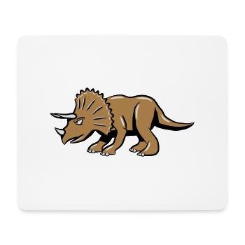 Dinosaur dinosaur Pentaceratops - Mouse Pad (horizontal) - white - Front