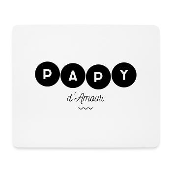 Papy d amour - Tapis de souris (format paysage) - blanc - Devant