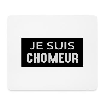Je suis chômeur - Tapis de souris (format paysage) - blanc - Devant