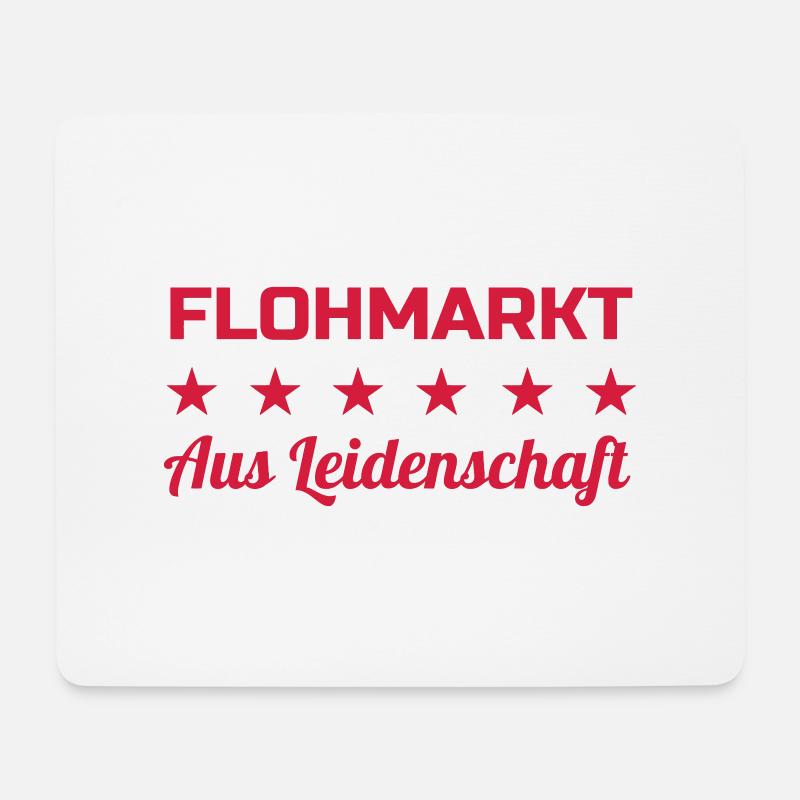 Flohmarkt / Trödler / Antiquar / Antike - Mousepad (Querformat) - Weiß