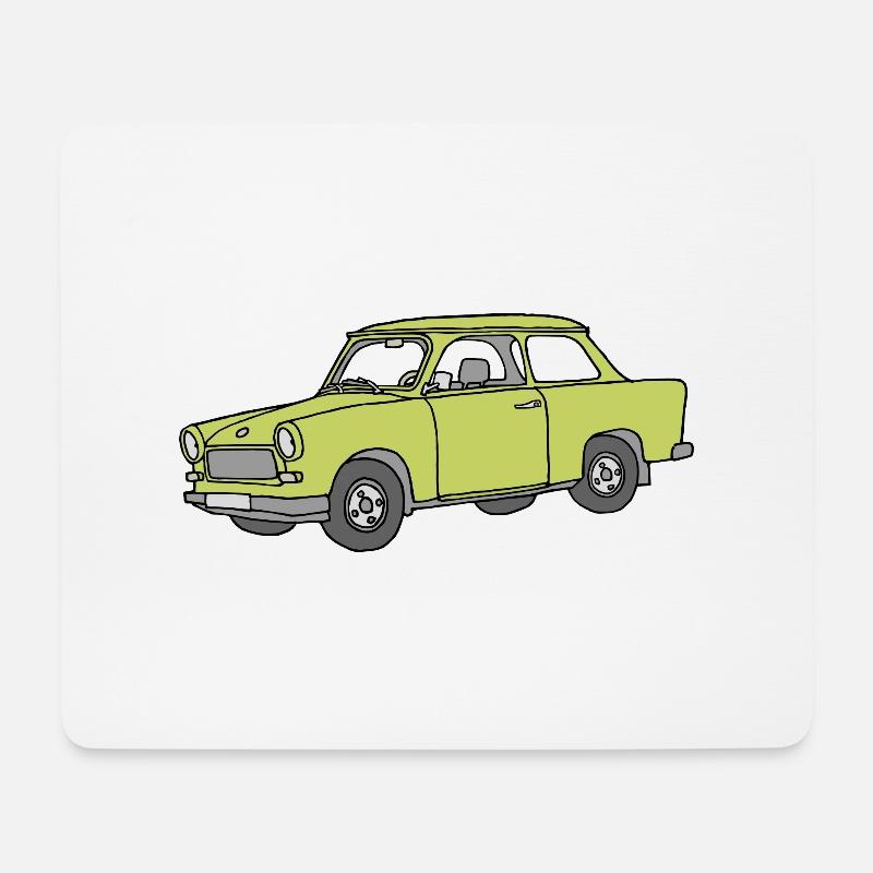 Trabi, Trabant (baligrün) - Mousepad (Querformat) - Weiß