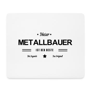 Bester Metallbauer - Mousepad (Querformat) - Weiß - Vorne