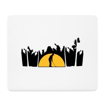 Vacances jouer au golf - Tapis de souris (format paysage) - blanc - Devant