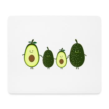 Famille d'avocat - Tapis de souris (format paysage) - blanc - Devant