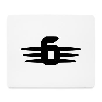 6 INLINE K1600GT K1600GTL K1600B K1600B K1600BA - Tapis de souris (format paysage) - blanc - Devant
