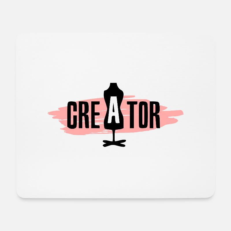 Schöpfer, Gestalter, Modeschöpfer, Modedesigner - Mousepad (Querformat) - Weiß
