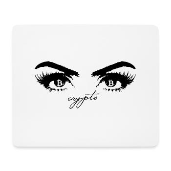 crypto blockchain bit coin money miner mining inte - Mousepad (Querformat) - Weiß - Vorne