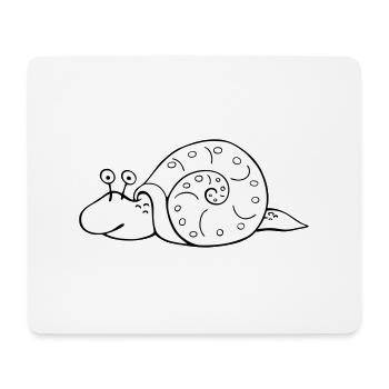 slug - Mouse Pad (horizontal) - white - Front