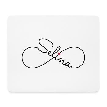 Selina surname first name - Mouse Pad (horizontal) - white - Front