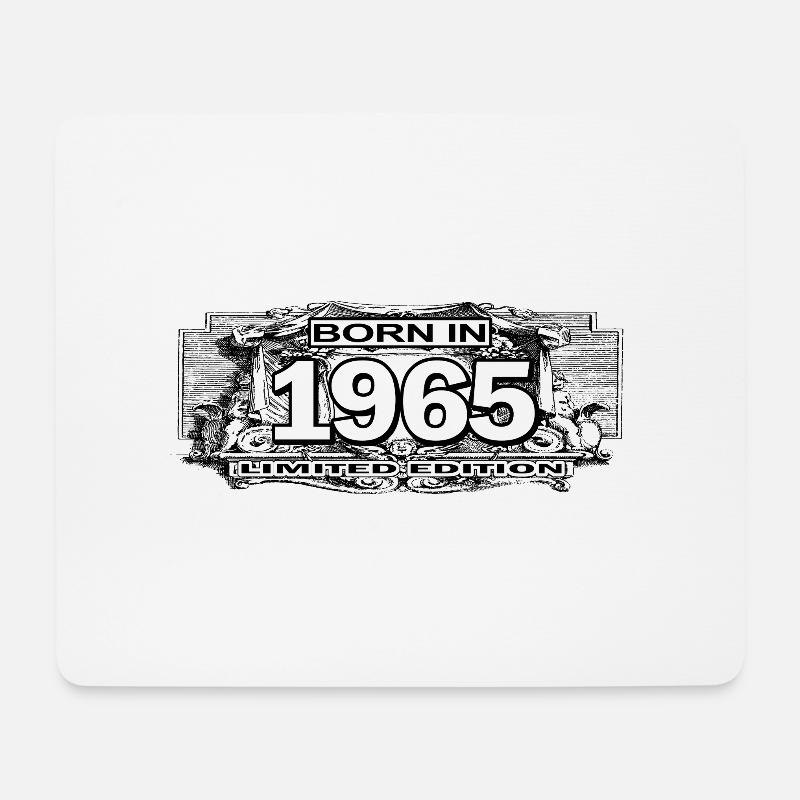 geboren 1965 - Mousepad (Querformat) - Weiß