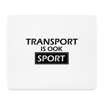 Le transport, c’est aussi le sport - Tapis de souris (format paysage) - blanc - Devant