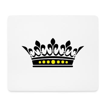 couronne - Tapis de souris (format paysage) - blanc - Devant
