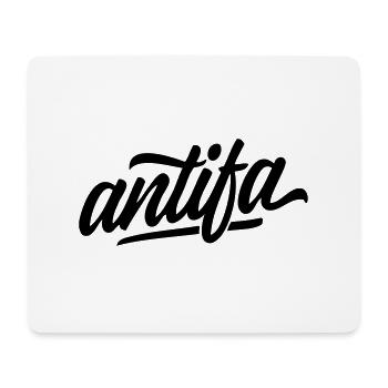 Antifa - Mousepad (Querformat) - Weiß - Vorne