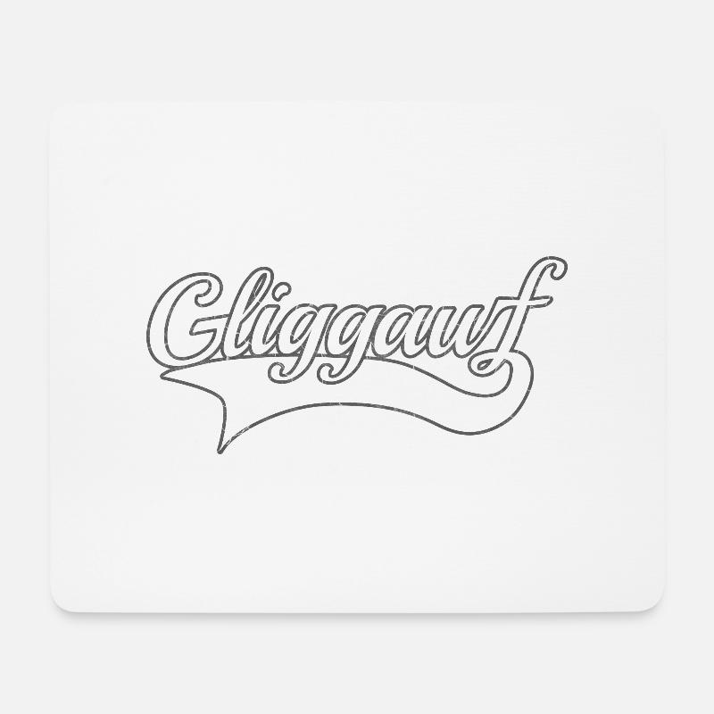 Glück auf - Mousepad (Querformat) - Weiß