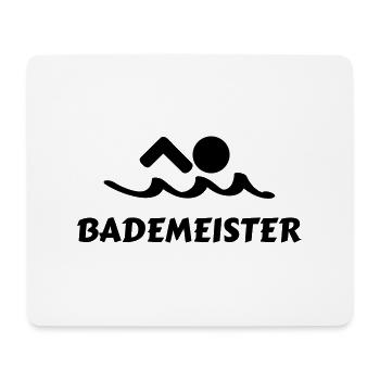 Bademeister Schwimmer Lifeguard - Mousepad (Querformat) - Weiß - Vorne