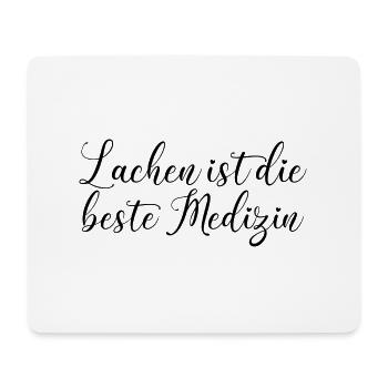 Lachen ist die beste Medizin Arzt medizinisch - Mousepad (Querformat) - Weiß - Vorne