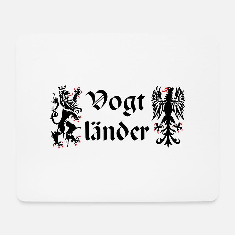 Vogtländer Vogtland Löwe Greif Sachsen Plauen - Mousepad (Querformat) - Weiß