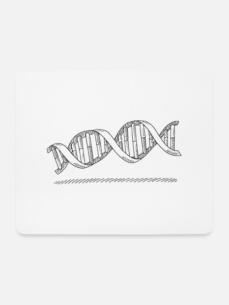 DNA Helix Wissenschaft Symbol - Mousepad (Querformat) - Weiß