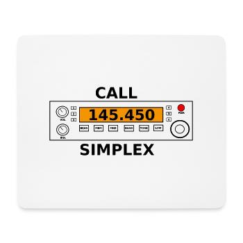 Radio call 145.450 Mhz ham radio - Mouse Pad (horizontal) - white - Front