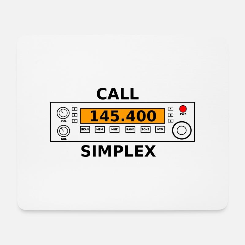 Funkanruf 145.400Mhz Amateurfunk - Mousepad (Querformat) - Weiß
