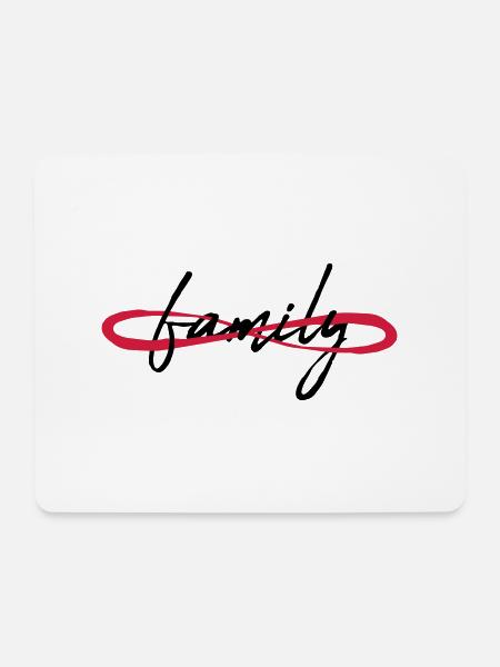 Symbol Unendlich Familie - Mousepad (Querformat) - Weiß
