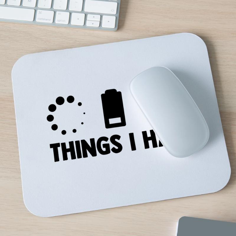 Things I Hate Programmer Coder Coding Developer So Mousepad (Querformat)