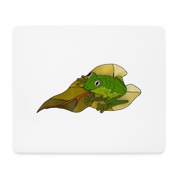 Grenouille - Tapis de souris (format paysage) - blanc - Devant