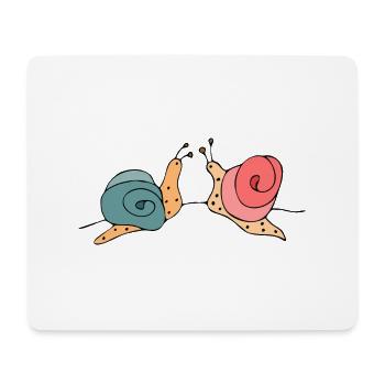 Snails - Mouse Pad (horizontal) - white - Front
