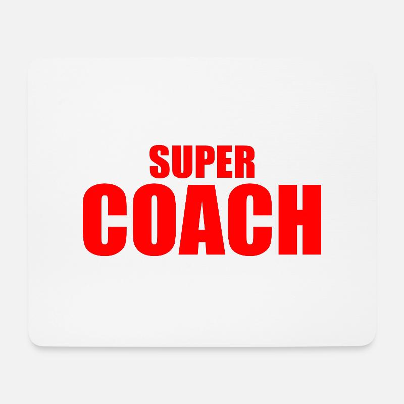 Coach - Mousepad (Querformat) - Weiß