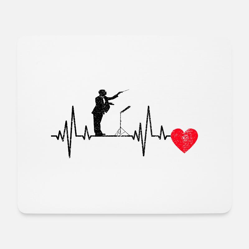 Dirigenten Geschenk Dirigieren Musik Dirigent - Mousepad (Querformat) - Weiß