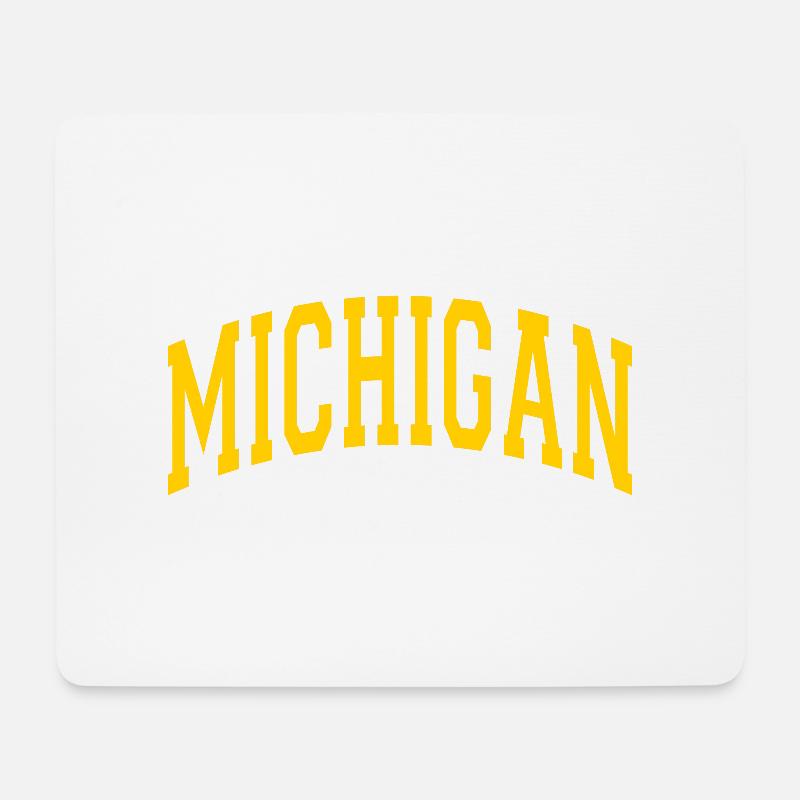 michigan - Mousepad (Querformat) - Weiß