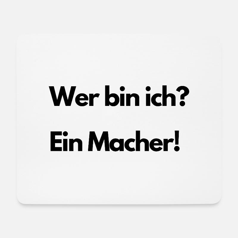 Macher #Trend - Mousepad (Querformat) - Weiß