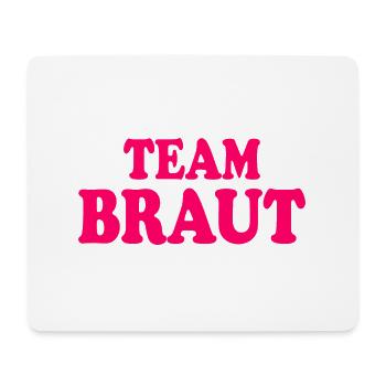 Team braut - Mousepad (Querformat) - Weiß - Vorne