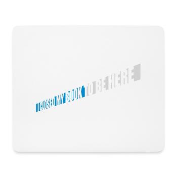 J’ai fermé mon livre - Tapis de souris (format paysage) - blanc - Devant