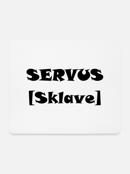 Sklave - Mousepad (Querformat) - Weiß