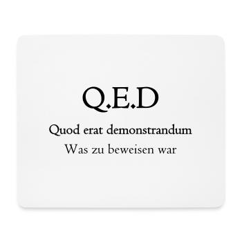 Quod erat demonstrandum (Q.E.D) - Mousepad (Querformat) - Weiß - Vorne