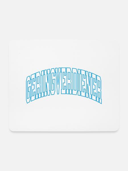 Geringverdiener - Mousepad (Querformat) - Weiß