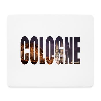 COLOGNE SKYLINE NIGHT - Mouse Pad (horizontal) - white - Front