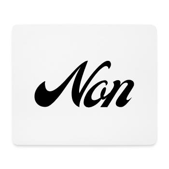 Non idée cadeau - Tapis de souris (format paysage) - blanc - Devant