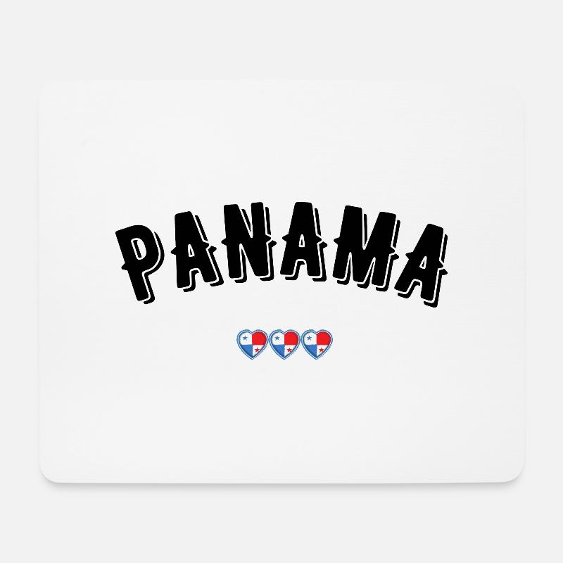 Panama - Mousepad (Querformat) - Weiß