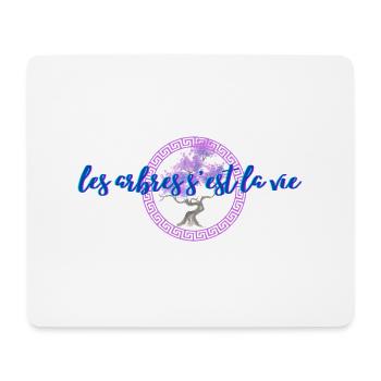 les arbres c'est la vie - Tapis de souris (format paysage) - blanc - Devant