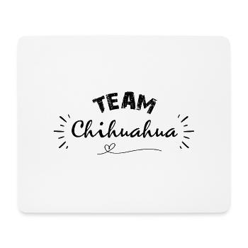 Team chihuahua, idée cadeau pour amis des chiens - Tapis de souris (format paysage) - blanc - Devant
