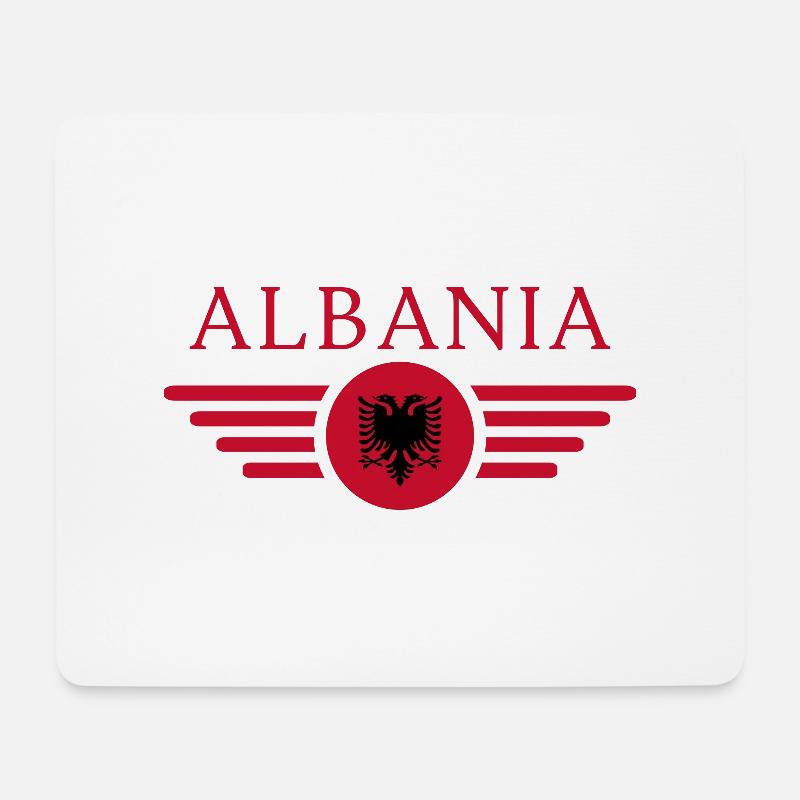 Albanien - Mousepad (Querformat) - Weiß