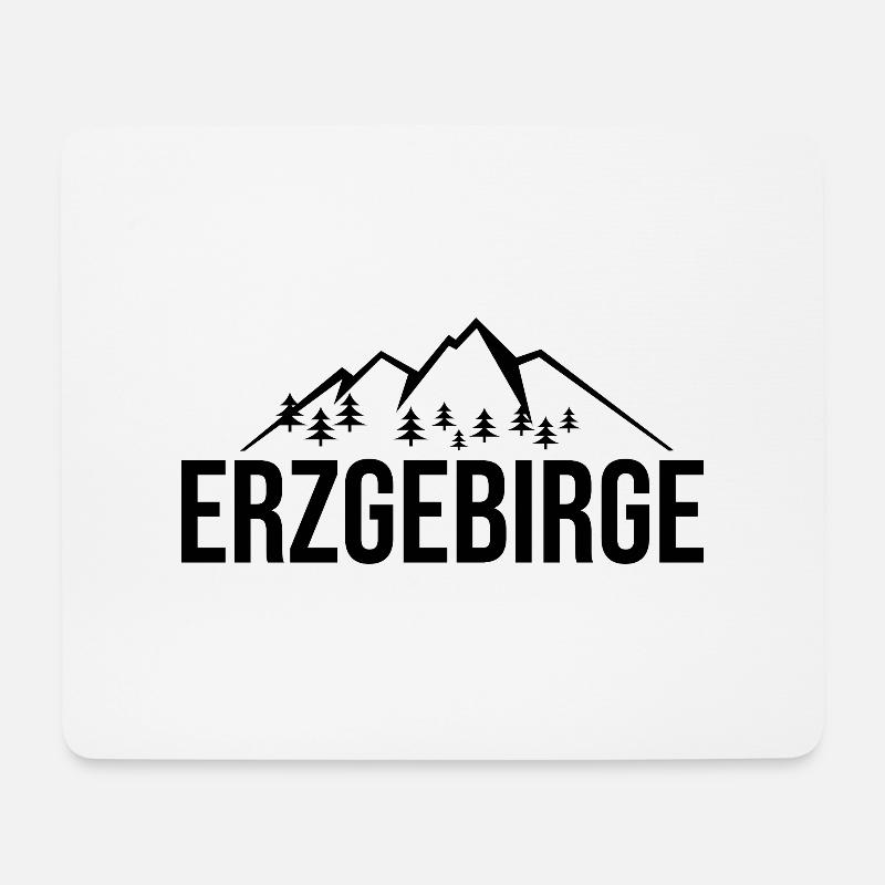 Erzgebirge - Mousepad (Querformat) - Weiß
