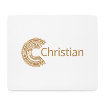 For Christian - Mouse Pad (horizontal) - white - Front