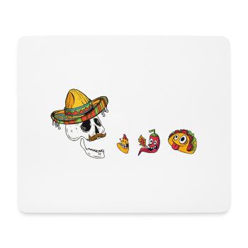 Funny Eating Tacos Cinco De Mayo Boys Kids Woman - Mouse Pad (horizontal) - white - Front