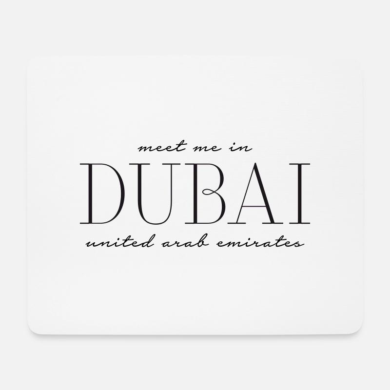 Meet me in Dubai - Mousepad (Querformat) - Weiß