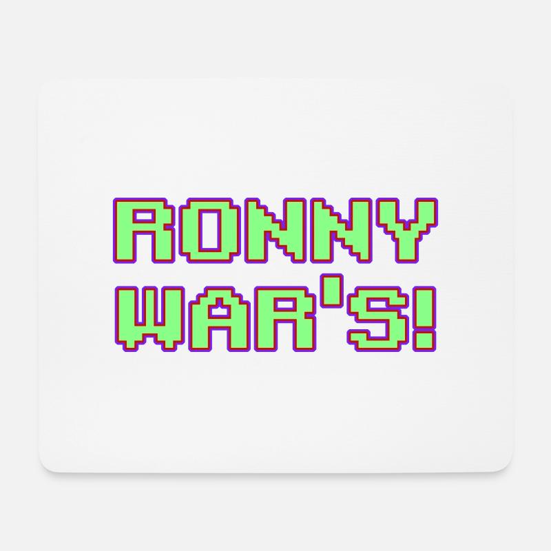 Ronny war s - Mousepad (Querformat) - Weiß