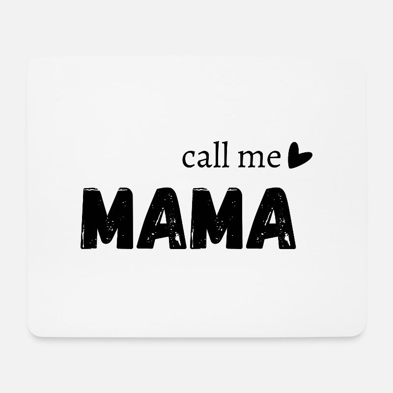 Nenn mich Mama - Mousepad (Querformat) - Weiß